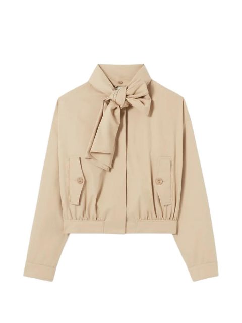 Claudie Pierlot bow -detail jacket - Neutrals - zdjęcie produktu nr 1