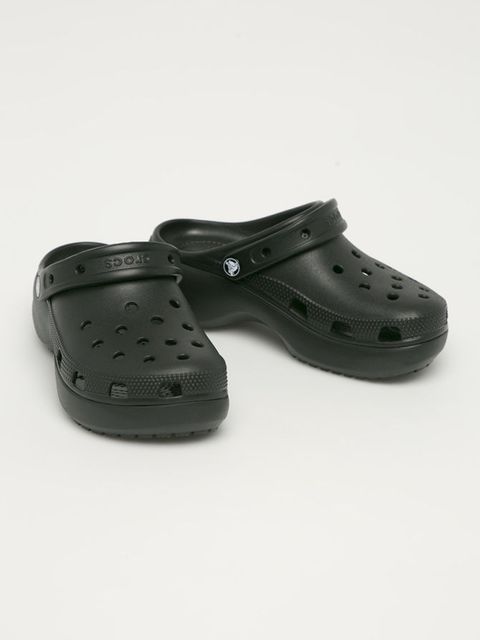 Crocs klapki Classic Platform Clog damskie kolor czarny 207989