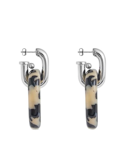 Rabanne XL link patterned earrings - Silver