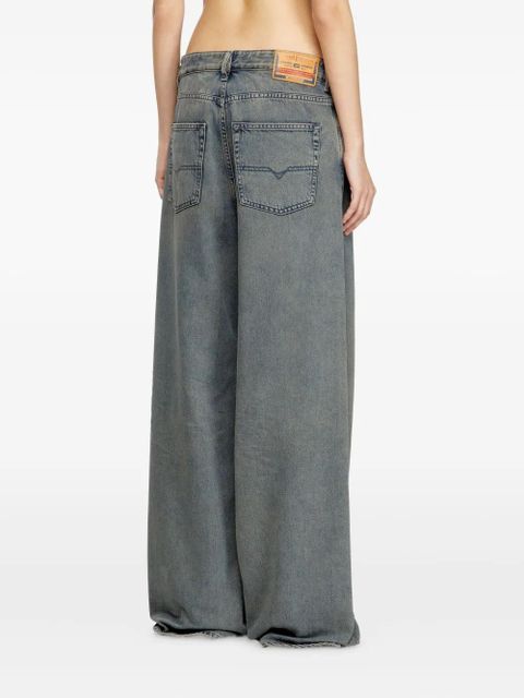 Diesel D-Sire 09n24 low waist wide leg jeans - Blue