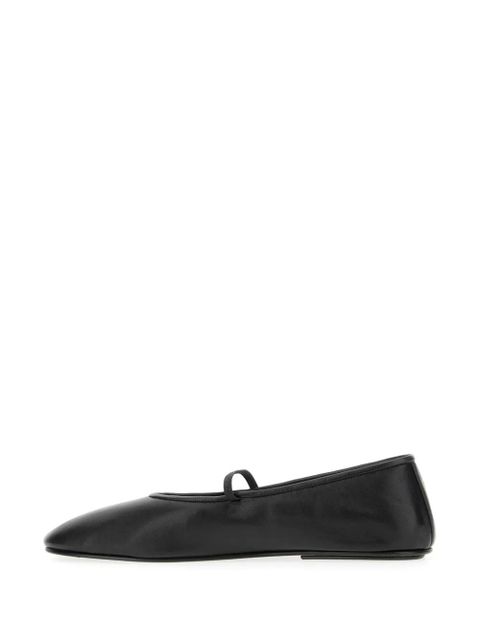 The Row elasticated-detail ballerins shoes - Black