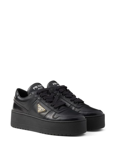 Prada Downtown Bold leather sneakers - Black - zdjęcie produktu nr 2