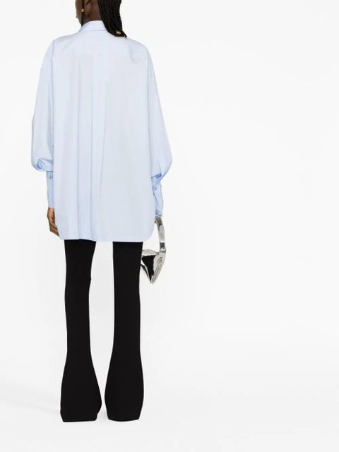 The Attico Diana long-sleeve shirt - Blue - zdjęcie produktu nr 2