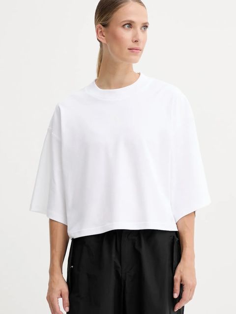 adidas t-shirt bawełniany City Escape damski kolor biały JF3404 - zdjęcie produktu nr 1