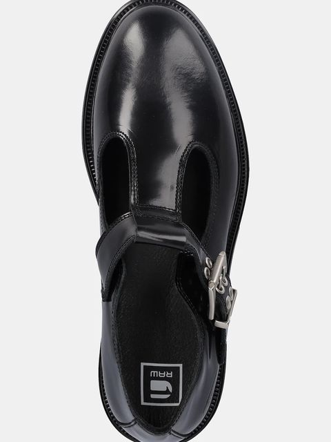 G-Star półbuty skórzane VACUM MJ LEA W damskie kolor czarny na płaskim obcasie D28146-01-990