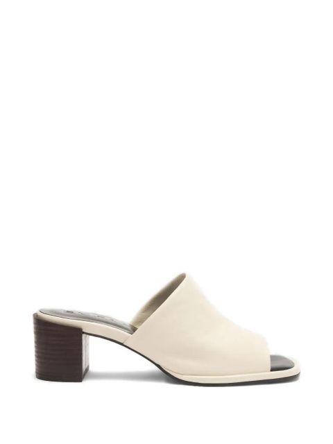 BY FAR Francisco square-toe mules - Neutrals - zdjęcie produktu nr 1