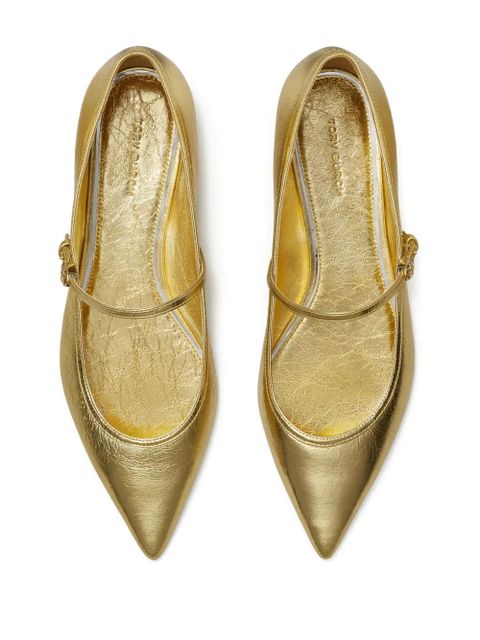 Tory Burch Mary Jane ballerina shoes - Gold