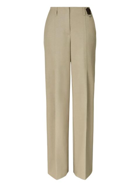 Tory Burch distressed cotton trousers - Neutrals - zdjęcie produktu nr 1