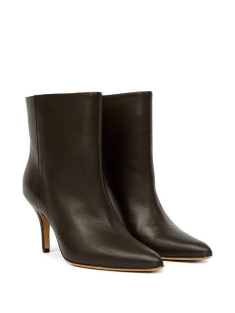 MM6 Maison Margiela pointed-toe leather ankle boots - Brown - zdjęcie produktu nr 2
