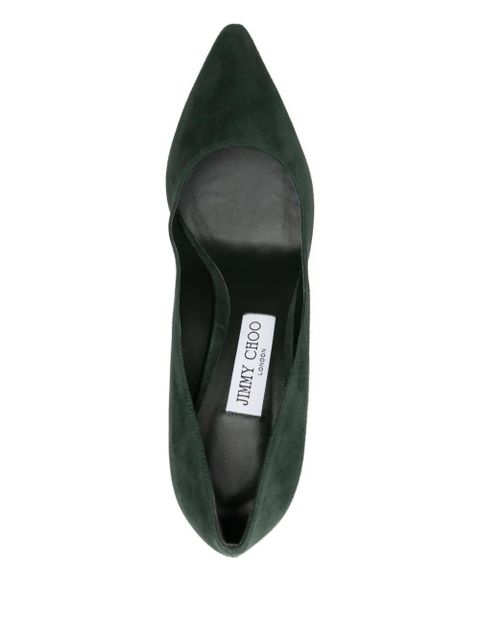 Jimmy Choo 85mm Romy suede pumps - Green