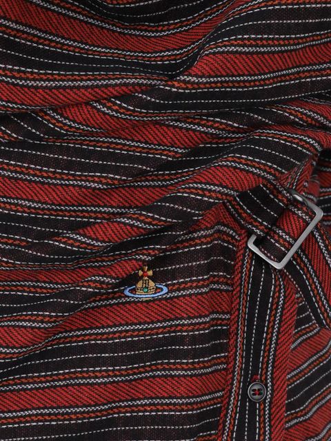 Vivienne Westwood striped polo mini dress - Red