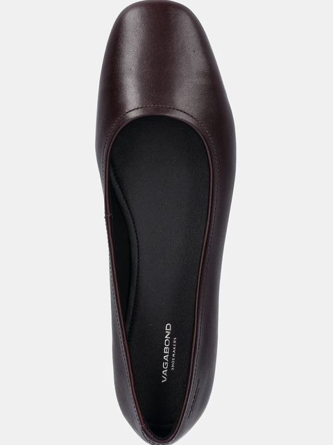 Vagabond Shoemakers baleriny skórzane JOLIN kolor bordowy 5508-001-38