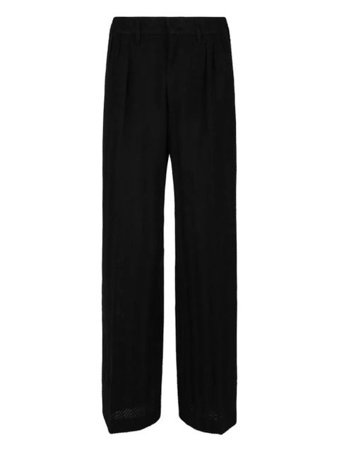 Missoni chevron-pattern open-knit trousers - Black - zdjęcie produktu nr 1