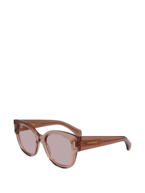 Ferragamo round-frame sunglasses - Brown - zdjęcie produktu nr 2