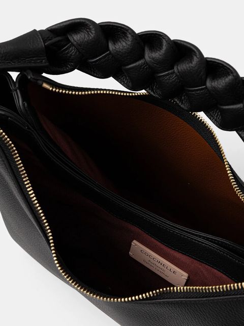 Coccinelle torebka skórzana kolor czarny E1 M50 13 02 01