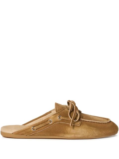 Miu Miu Faded suede mules - Brown - zdjęcie produktu nr 1