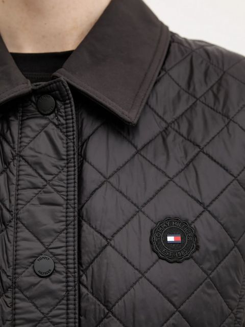 Tommy Hilfiger bezrękawnik damski kolor czarny przejściowy WW0WW45638