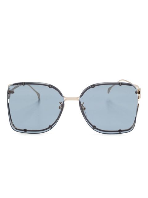 Gucci Eyewear oversize-frame sunglasses - Gold - zdjęcie produktu nr 1