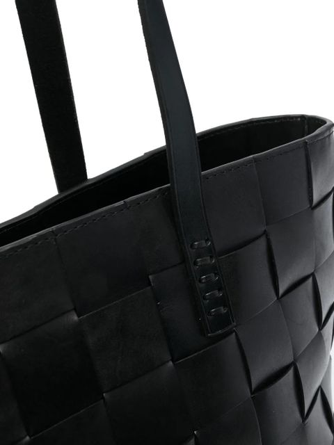DRAGON DIFFUSION woven leather tote bag - Black