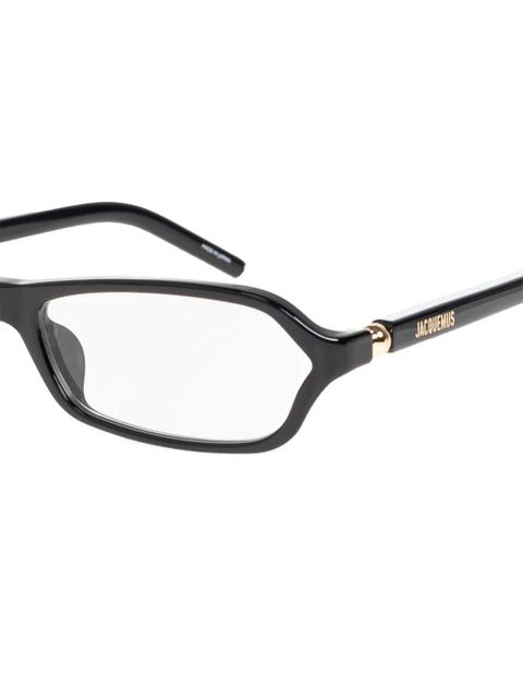 Jacquemus rectangle-frame glasses - Black - zdjęcie produktu nr 2