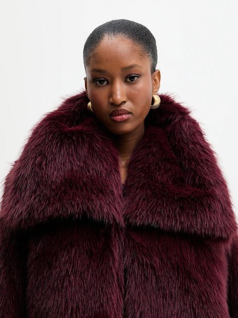 Answear.LAB kurtka kolor bordowy