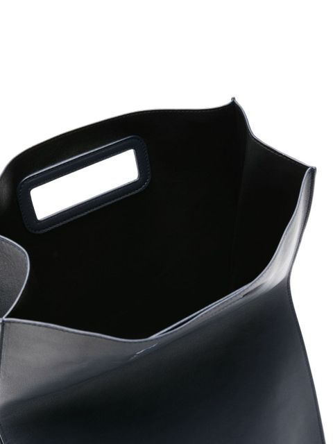 KHAITE Hudson leather tote bag - Blue