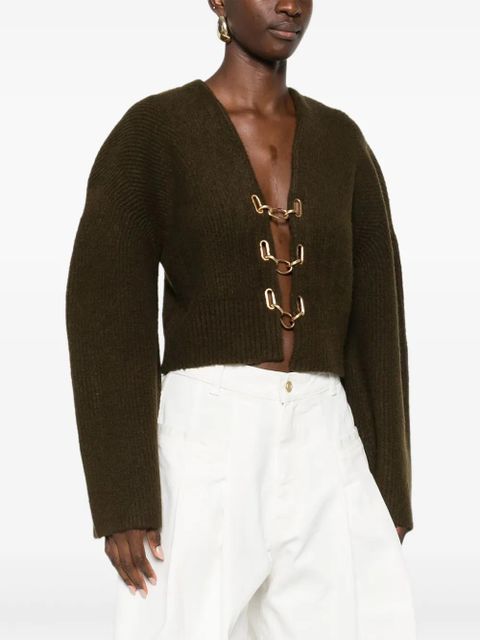 Cult Gaia Mayalu hook-detail cardigan - Green