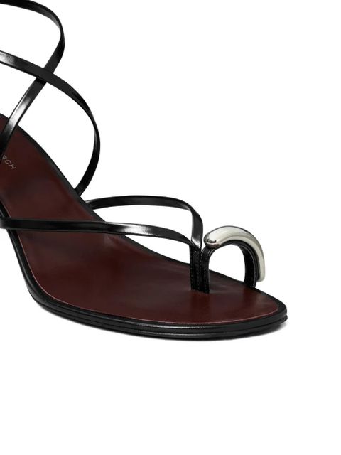Tory Burch Pierced strappy open-toe heels - Black