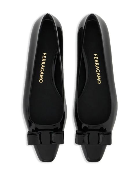 Ferragamo Vara bow ballerina shoes - Black