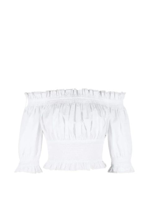 Dolce & Gabbana ruffled top - White - zdjęcie produktu nr 1