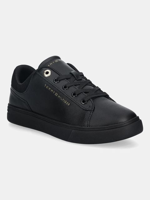 Tommy Hilfiger sneakersy skórzane CASUAL CUPSOLE SNEAKER damskie kolor czarny FW0FW09020 - zdjęcie produktu nr 1