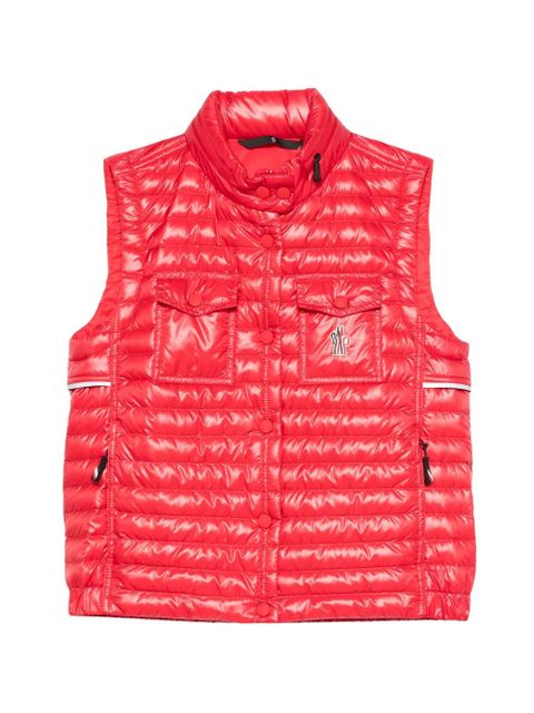 Moncler Grenoble Gumiane sleeveless gilet - Red - zdjęcie produktu nr 1