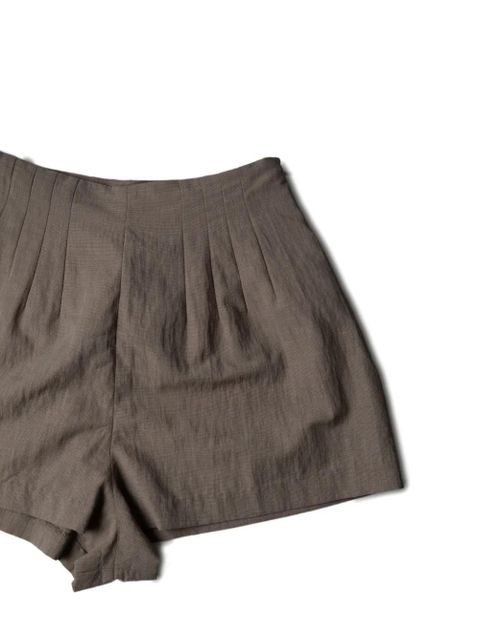 STAUD Magpie pleated shorts - Neutrals