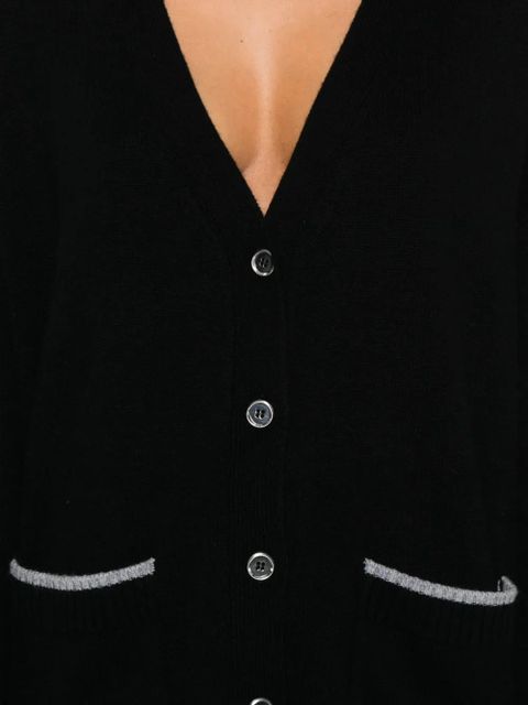 PINKO ribbed-knit cardigan - Black