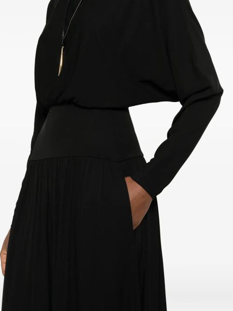 TOTEME boat-neck midi dress - Black