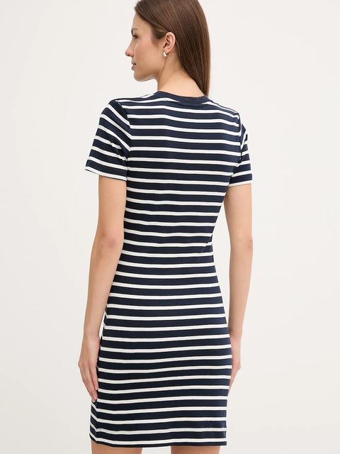 Tommy Hilfiger sukienka bawełniana kolor granatowy mini rozkloszowana WW0WW42721