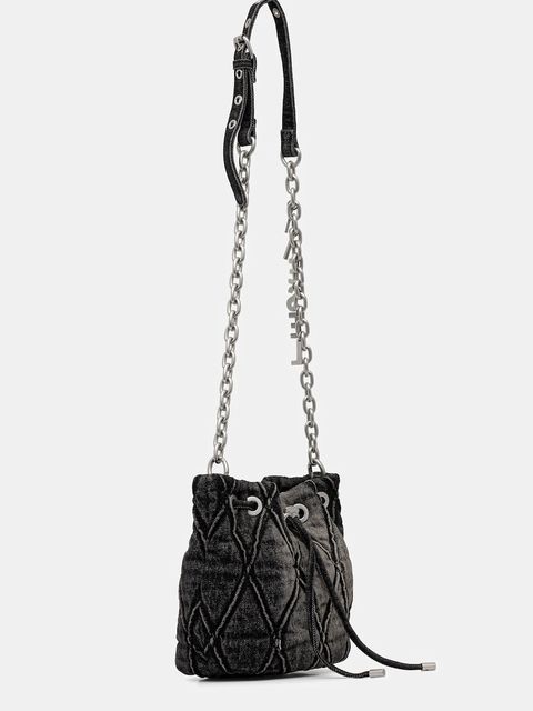 Diesel torebka jeansowa CHARM-D CHARM-D kolor czarny X10346.P6330