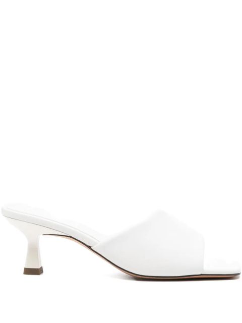 SANDRO 60mm leather sandals - White - zdjęcie produktu nr 1
