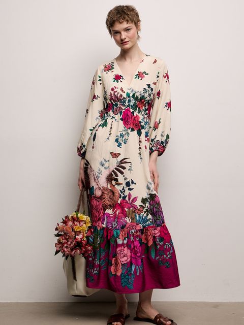 Medicine sukienka rozkloszowana z wiskozą - zdjęcie produktu nr 1