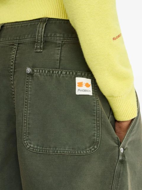 JW Anderson twisted-seam trousers - Green