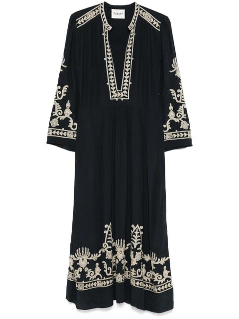 MARANT ÉTOILE Feliana midi dress - Black - zdjęcie produktu nr 1