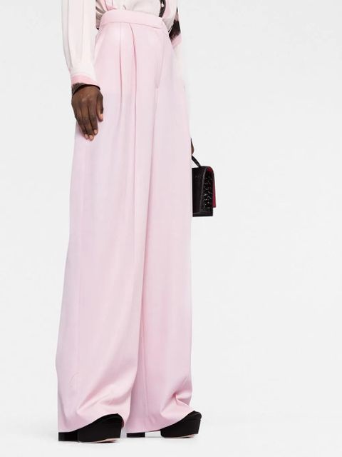 Alexander McQueen pleated high-waisted trousers - Pink - zdjęcie produktu nr 2