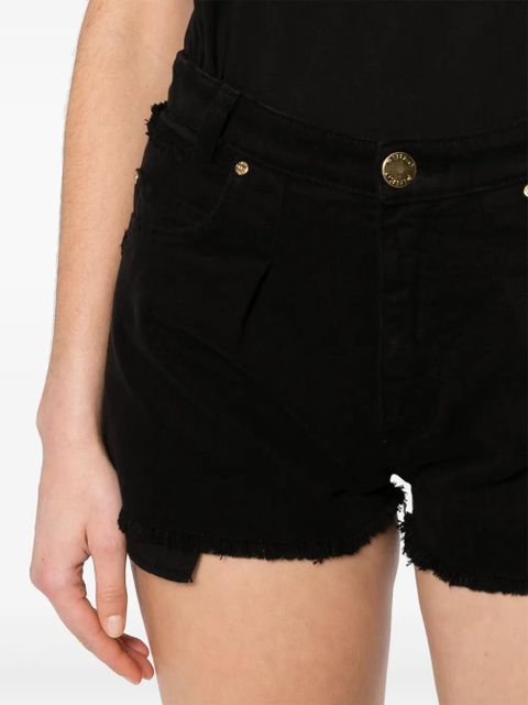 PINKO distress denin shorts - Black