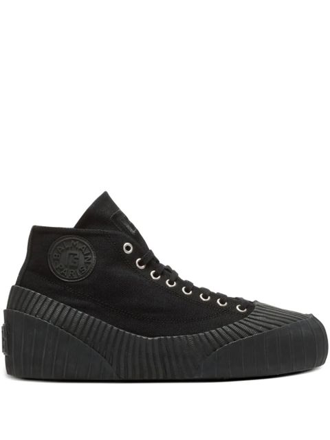 Balmain Riff canvas sneakers - Black - zdjęcie produktu nr 1