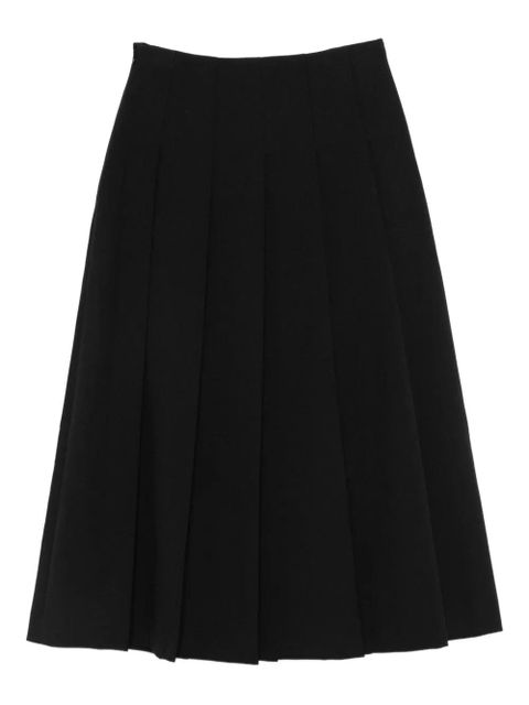 Róhe pleated midi skirt - Black