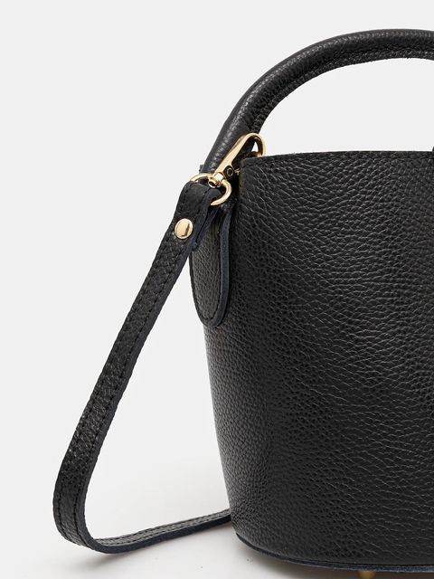 Answear.LAB torebka skórzana kolor czarny