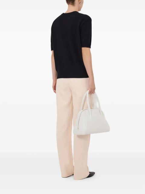 LouLou de Saison Jodi short-sleeve ribbed cardigan - Black