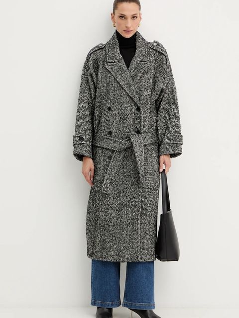 Pinko płaszcz z dodatkiem wełny - zdjęcie produktu nr 2