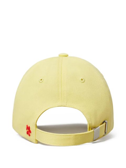 Tory Burch logo-patch baseball cap - Yellow - zdjęcie produktu nr 2