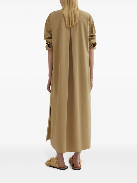 Jil Sander cotton shirt dress - Brown